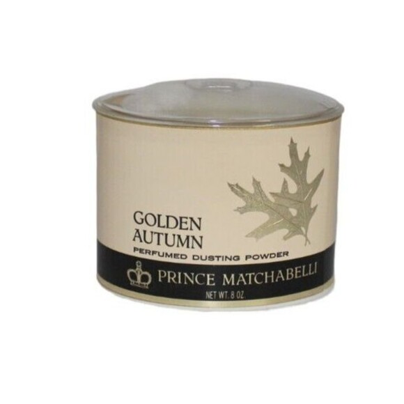Prince Matchabelli Collectible Golden Autumn Perfumed Dusting Powder 8 Oz - Picture 5 of 7